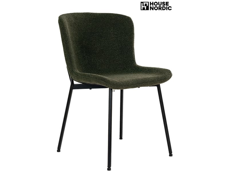 HOUSE NORDIC Stuhl MACEDA Polyester dunkelgrün