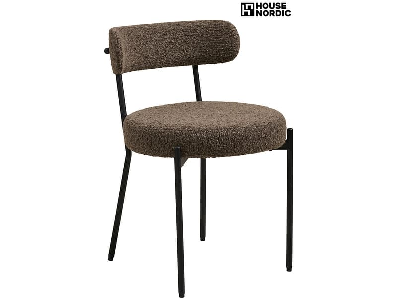 HOUSE NORDIC Stuhl BADALONA Polyester rotbraun