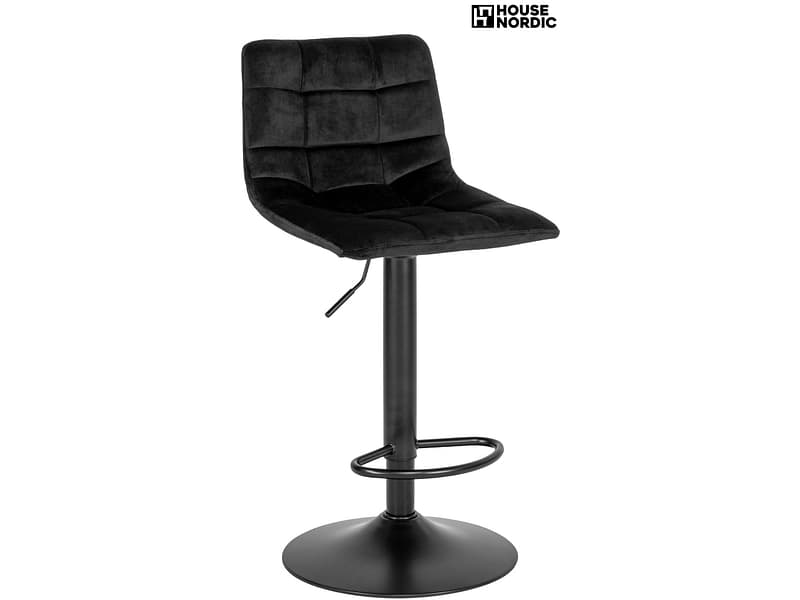 HOUSE NORDIC Barhocker MIDDELFART stoff schwarz