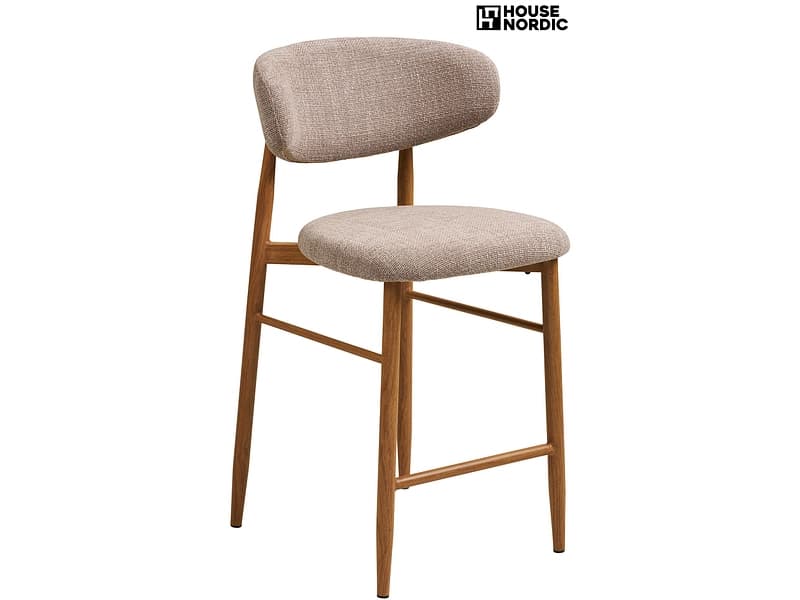 HOUSE NORDIC Barhocker LEVANTO metall sand