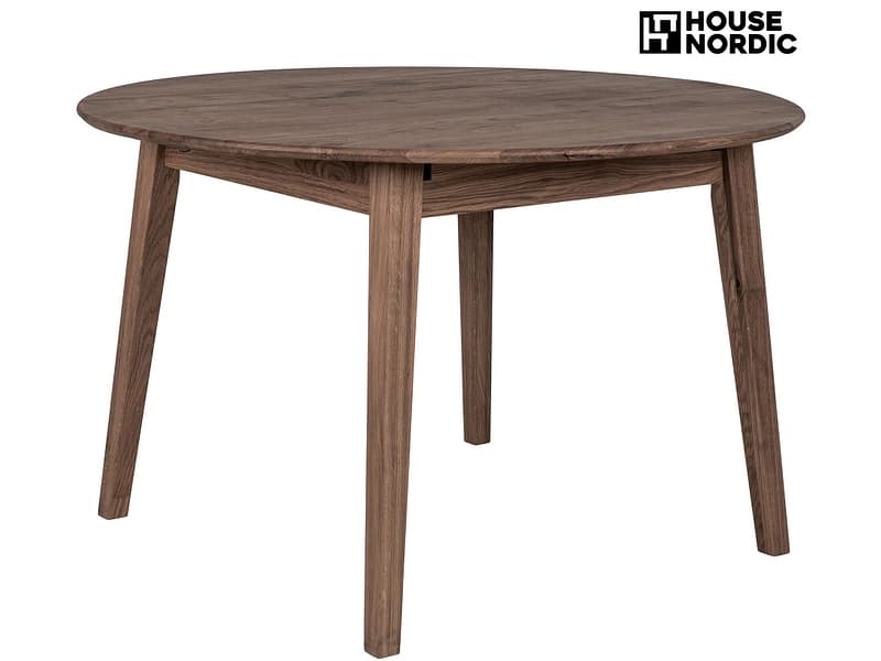 HOUSE NORDIC Tisch ausziehbar METZ 158-158x118x75.5cm rotbraun