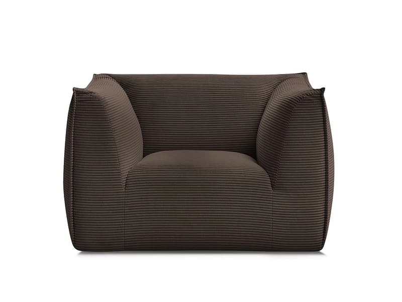 Sessel BOBOCHIC GIORGIA Cord-Stoff rotbraun