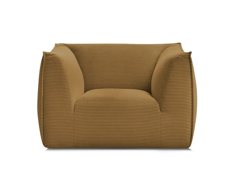 Sessel BOBOCHIC GIORGIA Cord-Stoff gelb