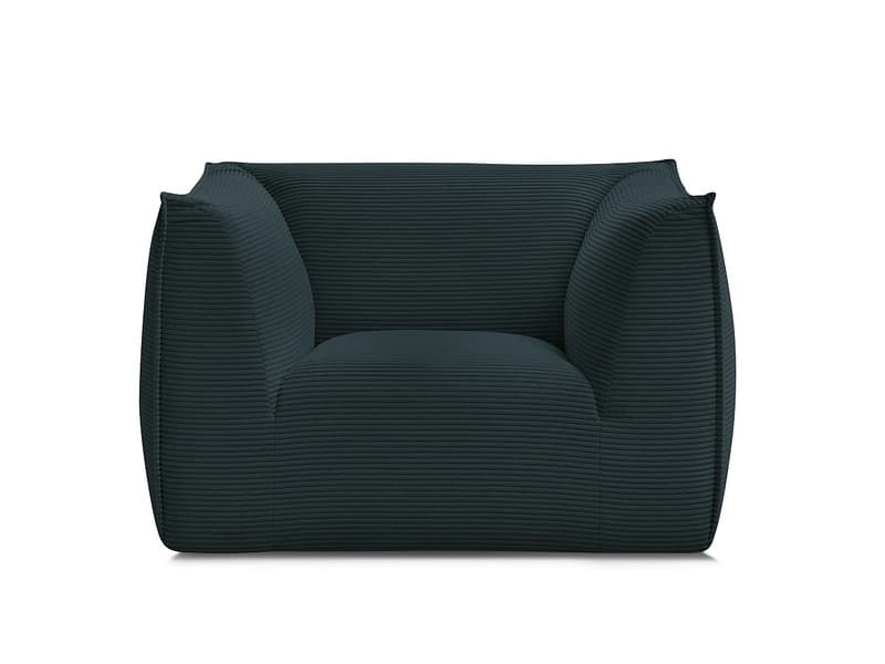 Sessel BOBOCHIC GIORGIA Cord-Stoff dunkelblau