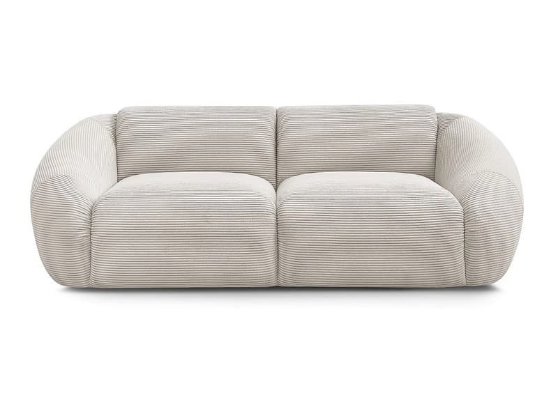 2er Sofa BOBOCHIC TINA Cord-Stoff beige