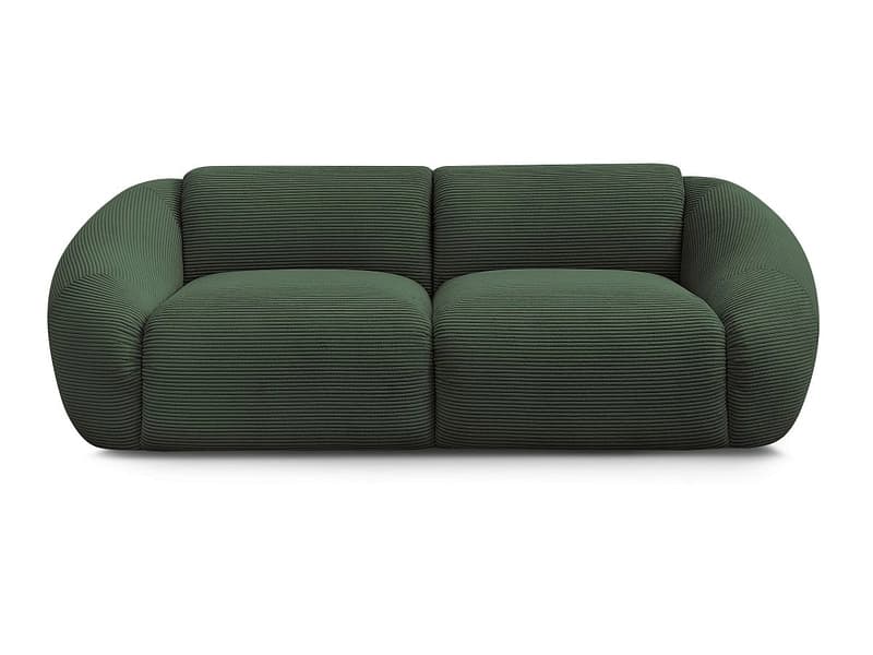 2er Sofa BOBOCHIC TINA Cord-Stoff grün