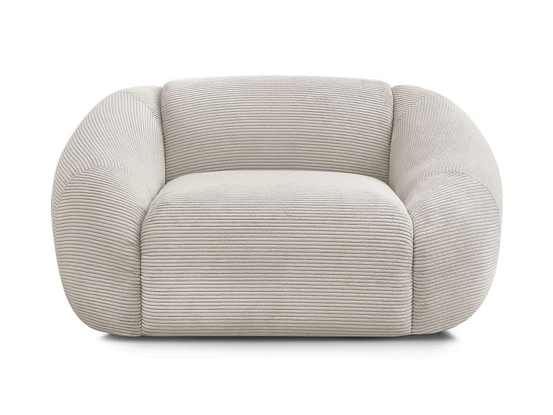 Sessel BOBOCHIC TINA Cord-Stoff beige