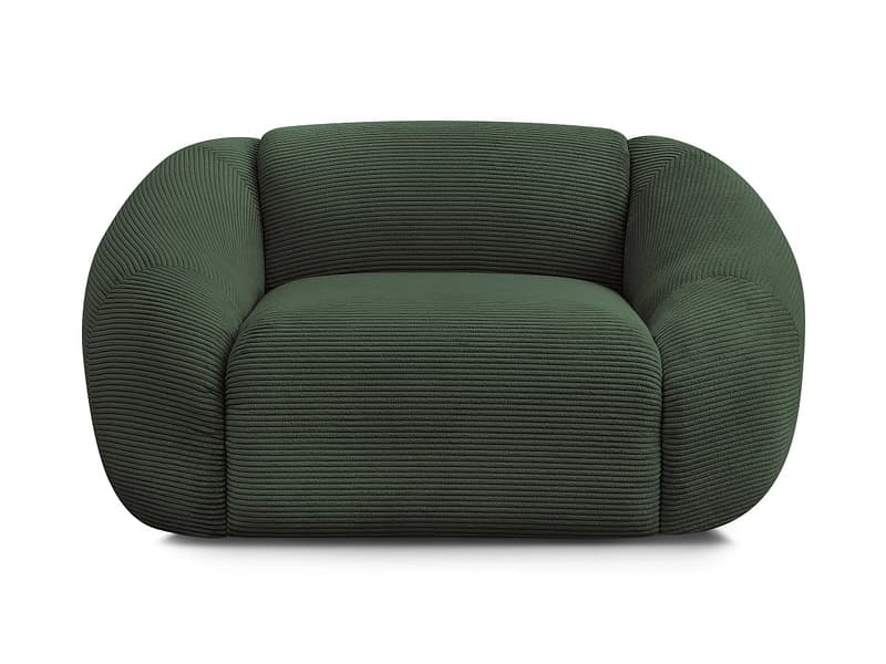 Sessel BOBOCHIC TINA Cord-Stoff grün