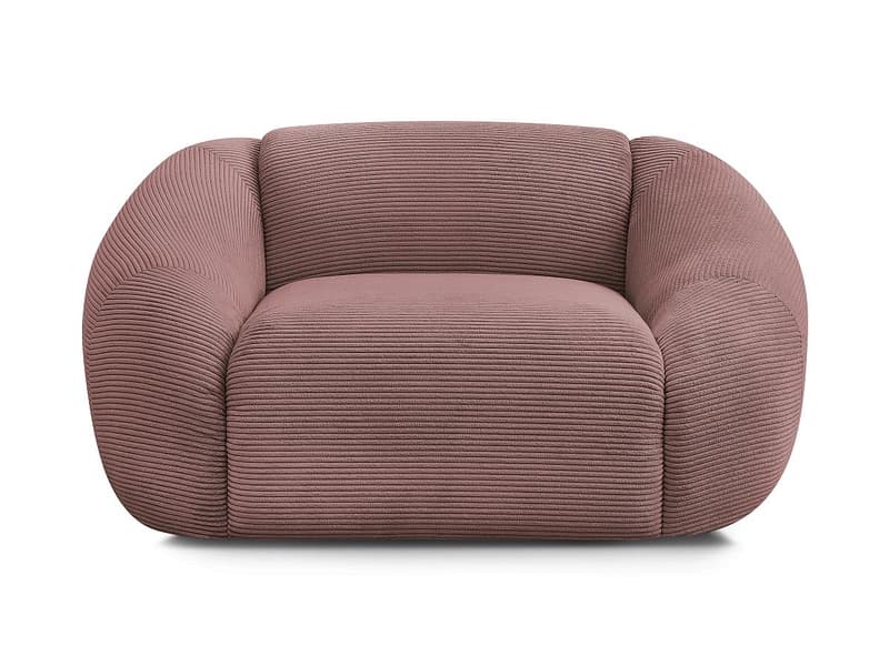 Sessel BOBOCHIC TINA Cord-Stoff rosa