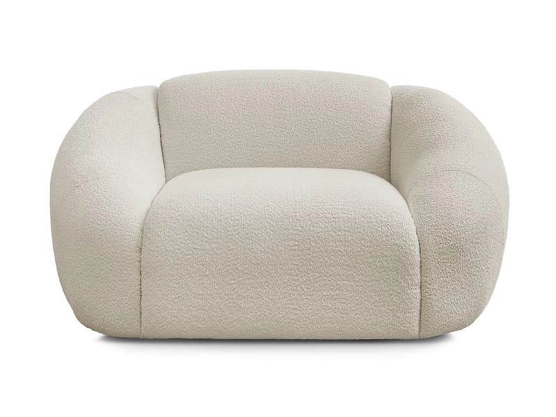 Sessel BOBOCHIC TINA Boucle-Stoff beige