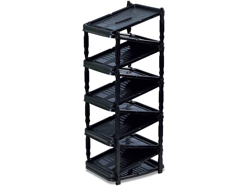 Schuhablage DEAHOME ZIP 10 Paar Schuhe schwarz