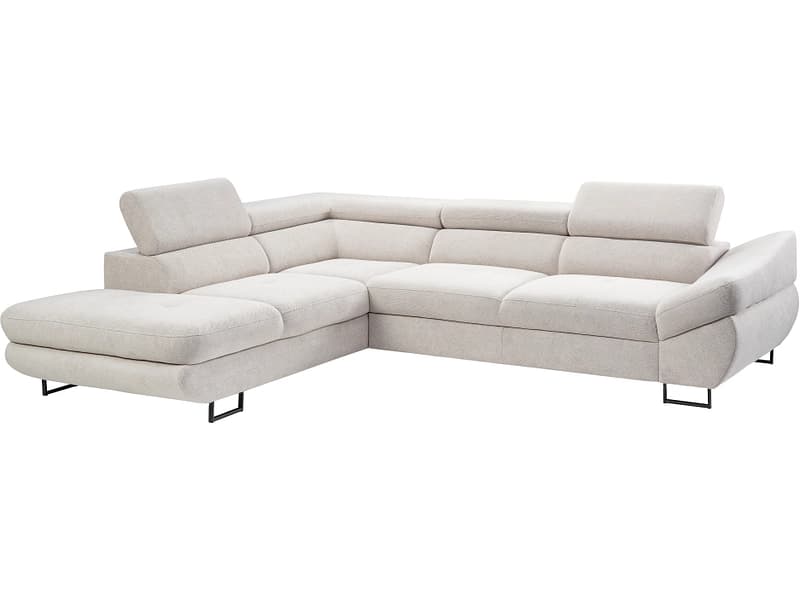 Ecksofa FABIO Polyester grau