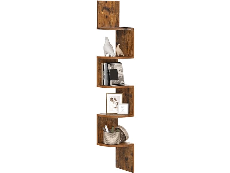 SONGMICS Regal RUSTIK 20x20x126cm spanplatte melamin