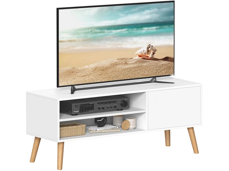 SONGMICS TV-Möbel LIGHTY 120cm weiss