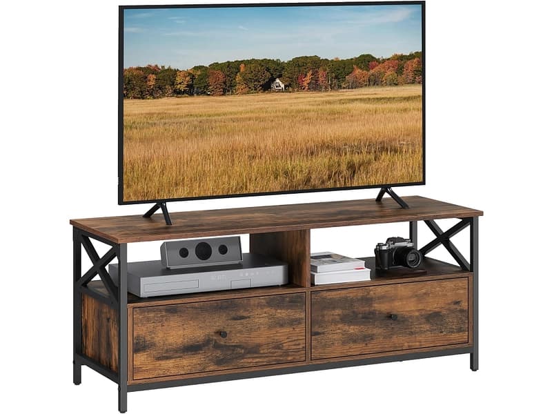 SONGMICS TV-Möbel RUSTIK 120cm vintage braun