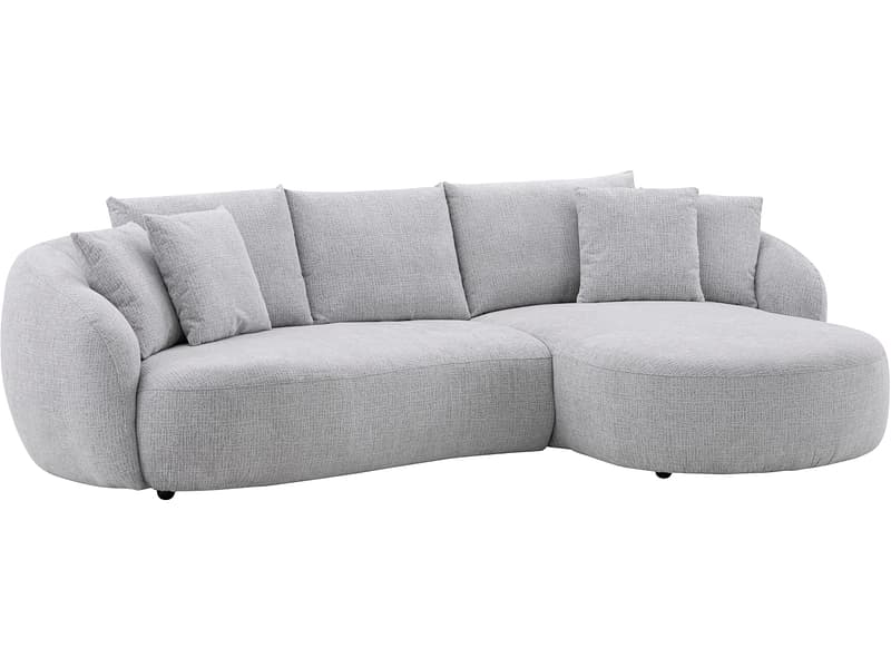 Ecksofa TIMOTI Stoff grau