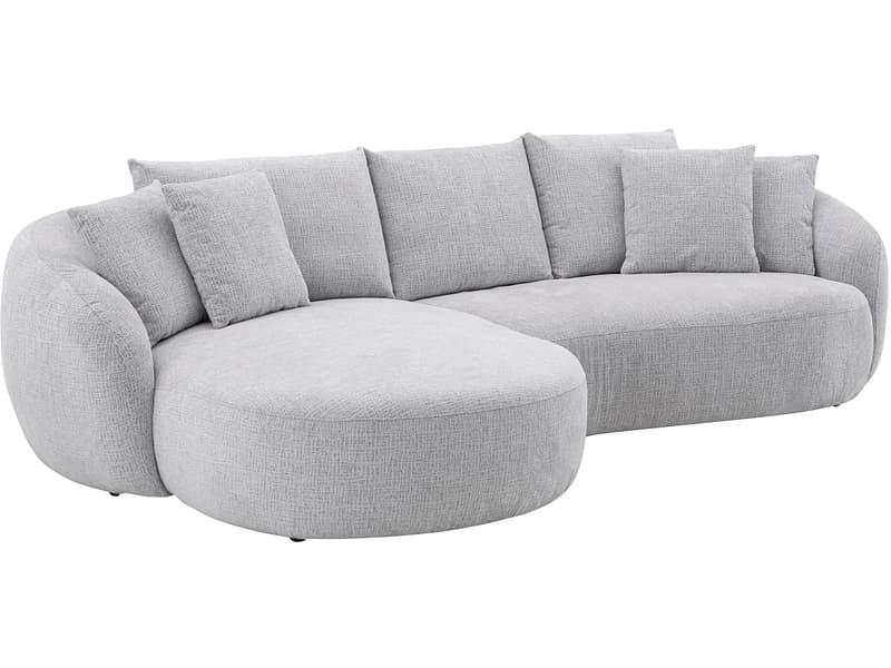 Ecksofa TIMOTI Stoff grau