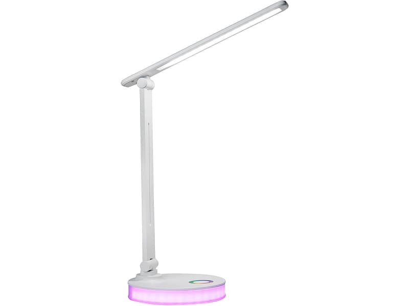 Bürolampe LED VELKORA variable Intensität 35cm weiss