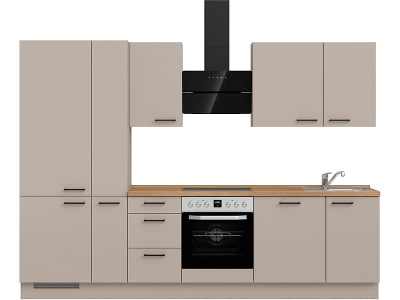Komplette Küche MODUSET EASYTOUCH PREMIUM Sand ultramatt 60x300cm