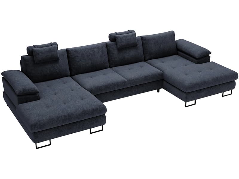 Ecksofa CUBA Stoff marine