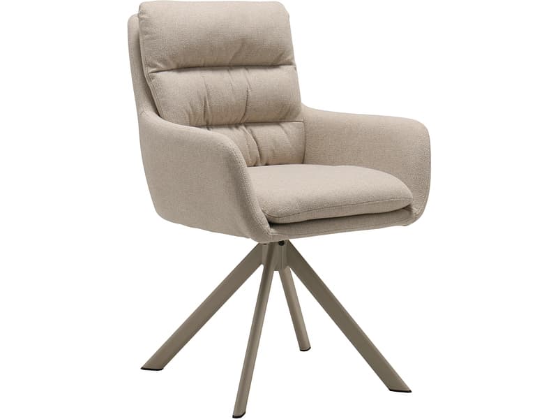 Stuhl ALMA beige drehsitz