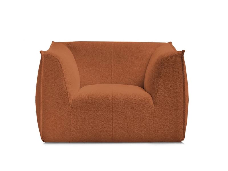 Sessel BOBOCHIC GIORGIA Boucle-Stoff orange