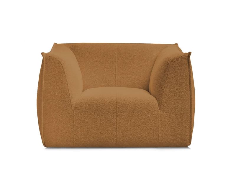 Sessel BOBOCHIC GIORGIA Boucle-Stoff gelb