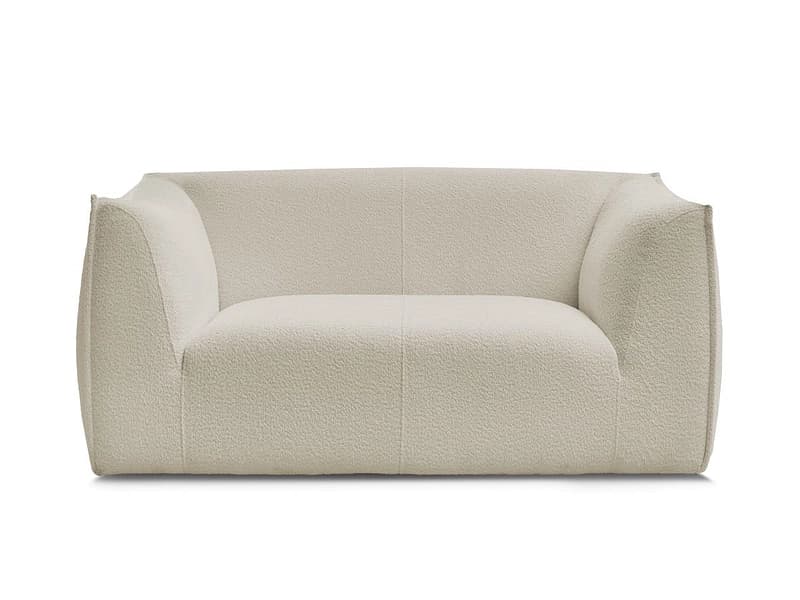 2er Sofa BOBOCHIC GIORGIA Boucle-Stoff beige