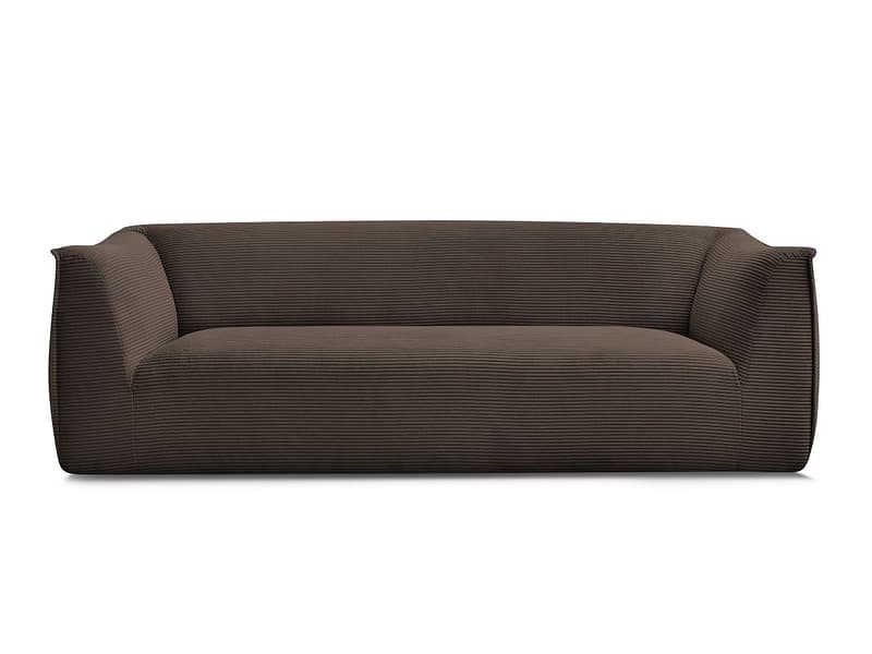 3er Sofa BOBOCHIC GIORGIA Cord-Stoff rotbraun