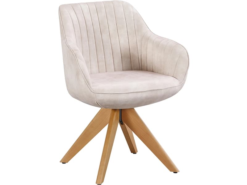 Stuhl MONTANA Stoff beige drehsitz