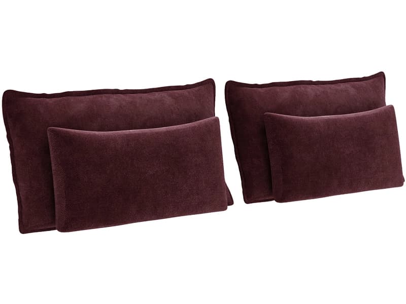 Set 4 Kissen MAGIC 30x65cm bordeau unifarben