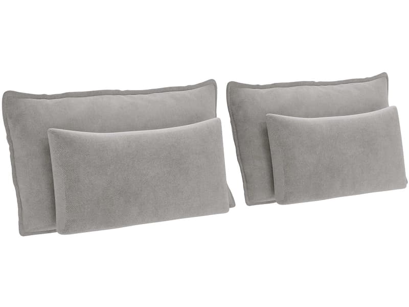 Set 4 Kissen MAGIC 30x65cm hellgrau unifarben
