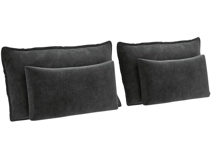 Set 4 Kissen MAGIC 30x65cm schwarz unifarben