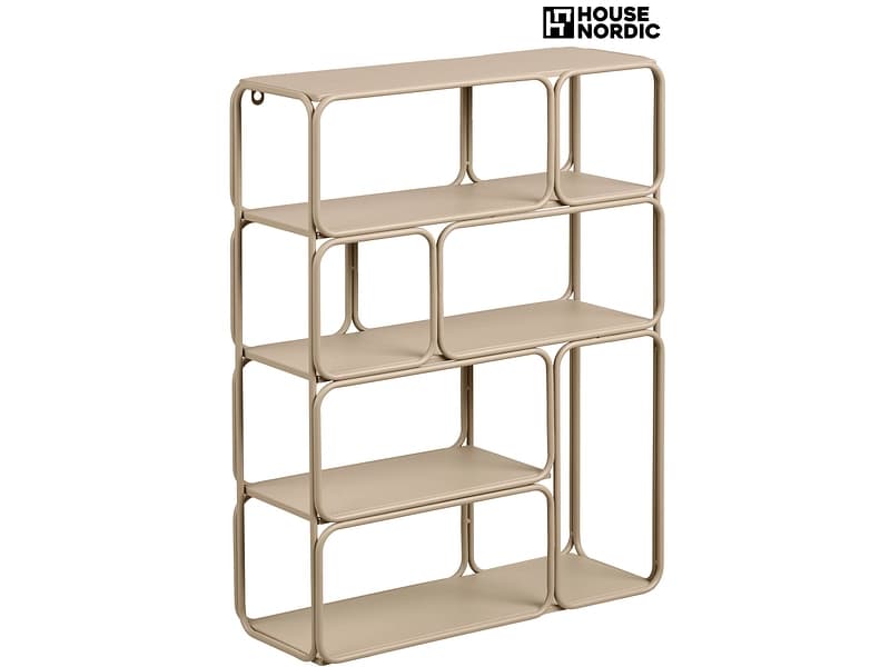 HOUSE NORDIC Wandregal LANCIANO 18x48x64cm beige