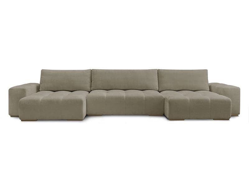 Wohnlandschaft BOBOCHIC ANAKIN Stoff mit Textur taupe