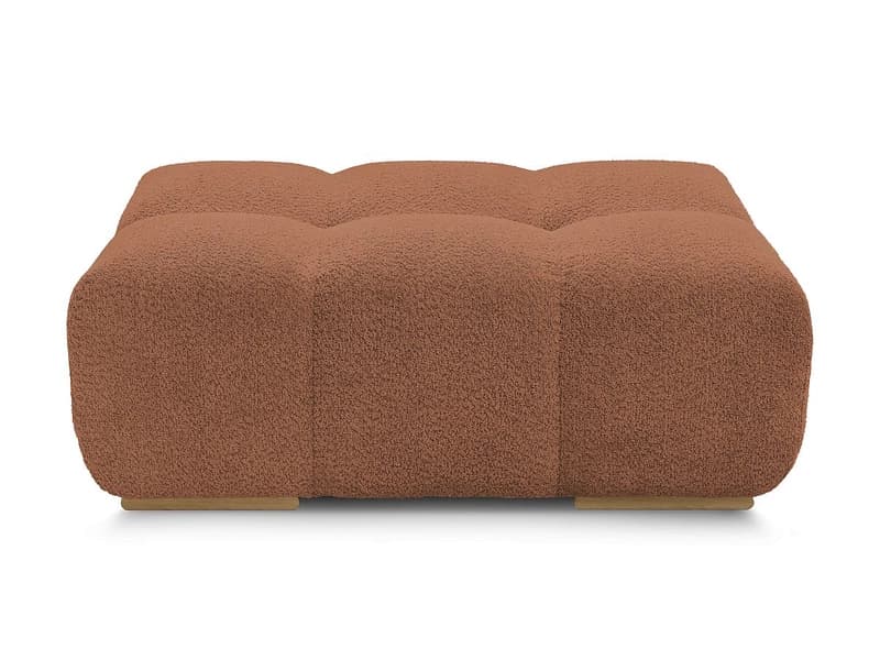Hocker BOBOCHIC ANAKIN 93x115x45cm boucle-stoff orange