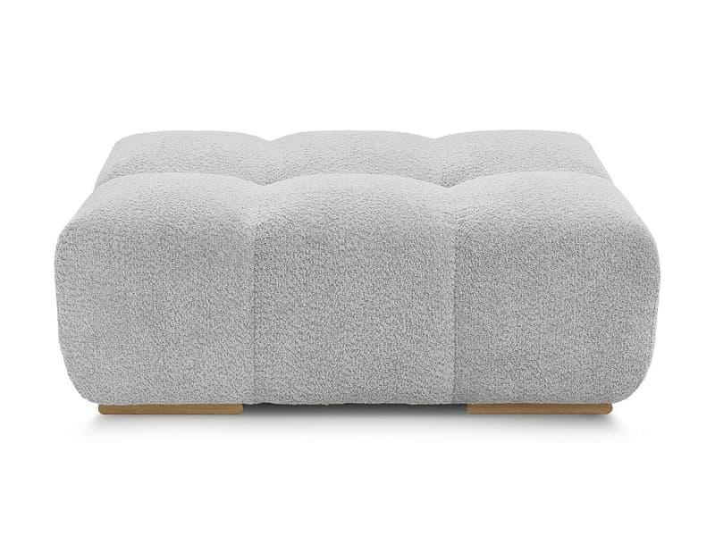 Hocker BOBOCHIC ANAKIN 93x115x45cm boucle-stoff hellgrau