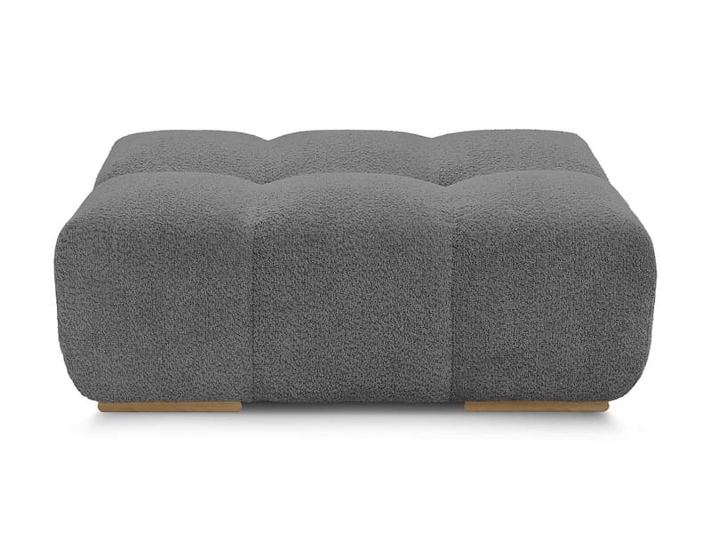 Hocker BOBOCHIC ANAKIN 93x115x45cm boucle-stoff dunkelgrau