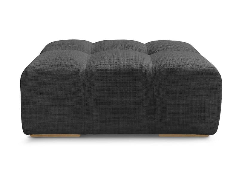 Hocker BOBOCHIC ANAKIN 93x115x45cm stoff mit textur schwarz