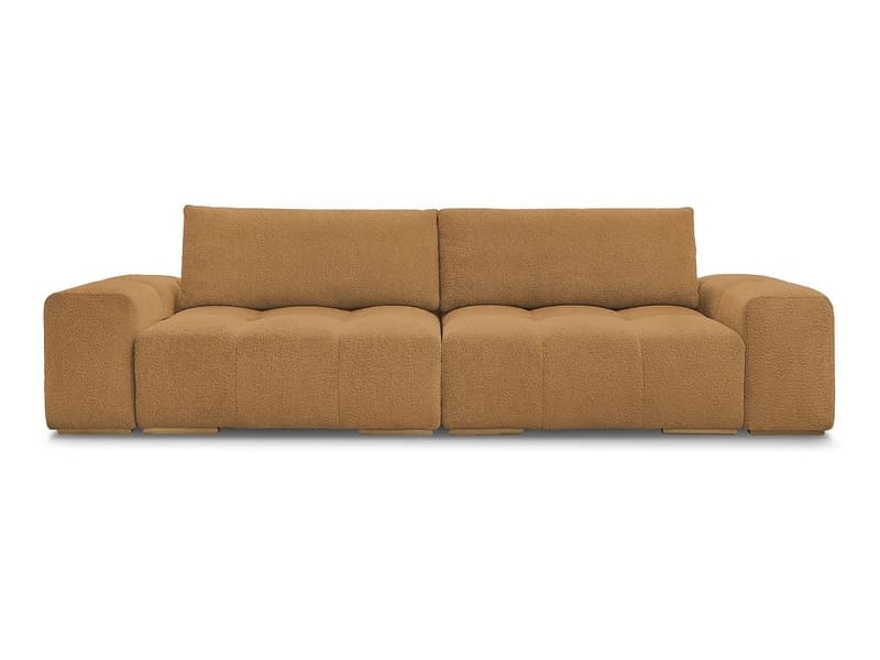 3er Sofa BOBOCHIC ANAKIN Boucle-Stoff gelb
