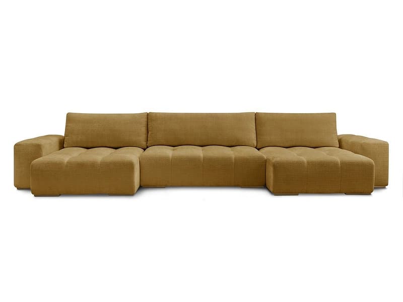 Wohnlandschaft BOBOCHIC ANAKIN Stoff mit Textur gelb