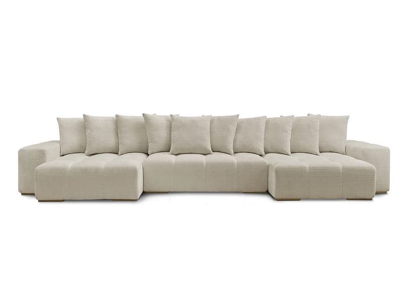 Wohnlandschaft BOBOCHIC ANAKIN Stoff mit Textur beige