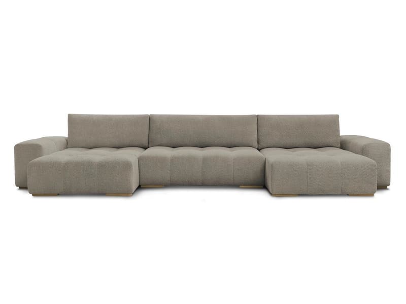 Wohnlandschaft BOBOCHIC ANAKIN Boucle-Stoff taupe