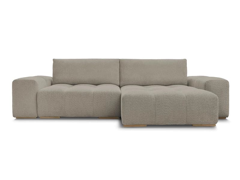 Ecksofa BOBOCHIC ANAKIN Boucle-Stoff taupe