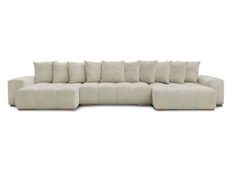 Wohnlandschaft BOBOCHIC ANAKIN Boucle-Stoff beige