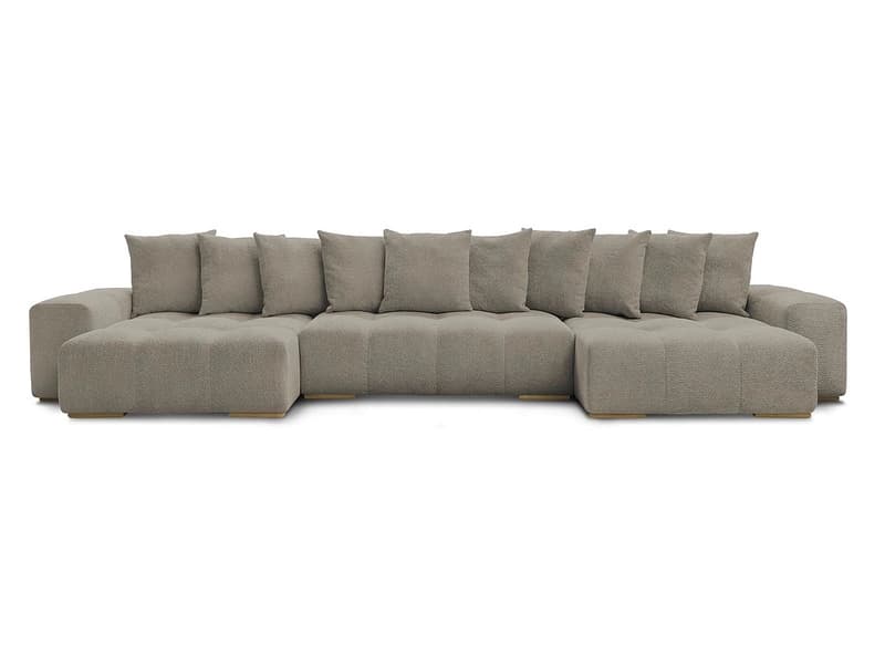 Wohnlandschaft BOBOCHIC ANAKIN Boucle-Stoff taupe