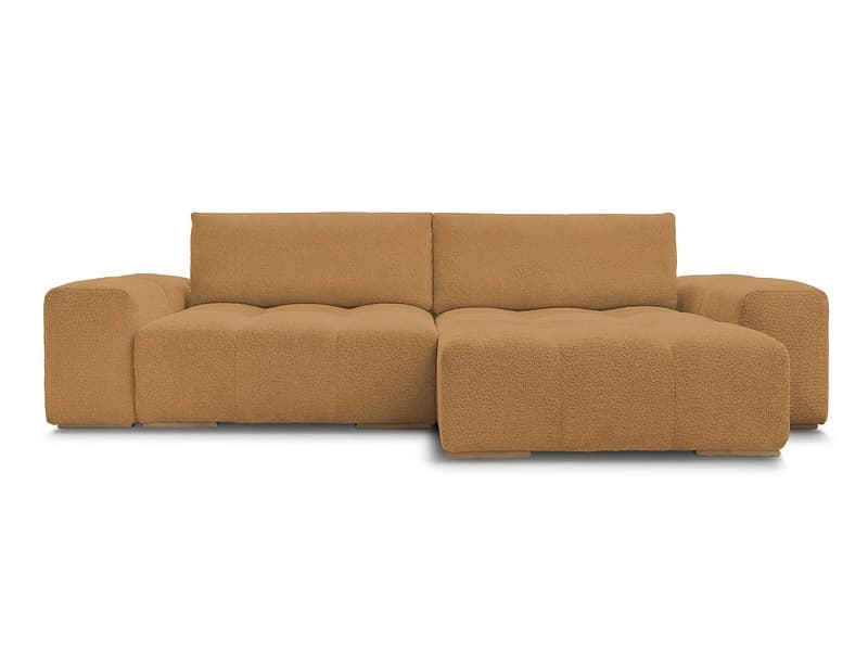 Ecksofa BOBOCHIC ANAKIN Boucle-Stoff gelb