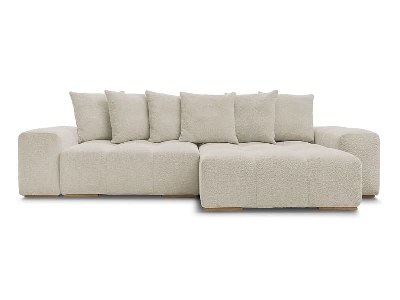 Ecksofa BOBOCHIC ANAKIN Boucle-Stoff beige