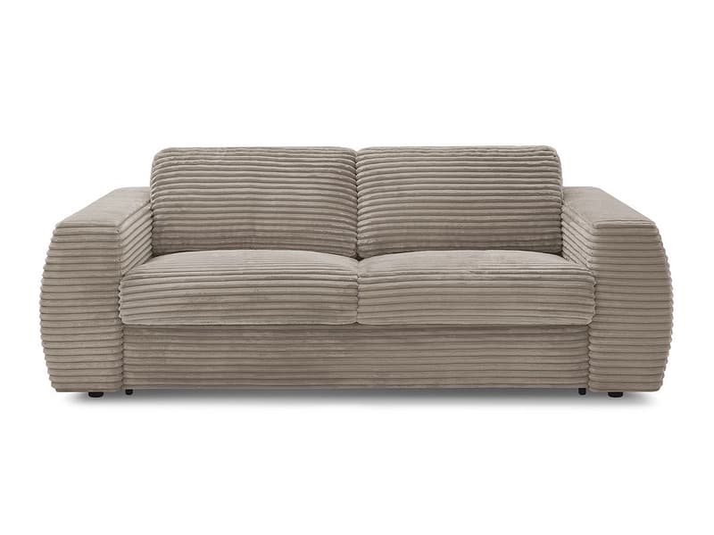 3er Sofa BOBOCHIC HUGO Boucle-Stoff taupe