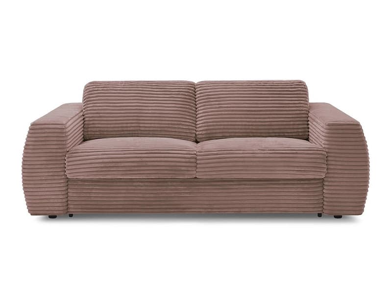 3er Sofa BOBOCHIC HUGO Boucle-Stoff rosa